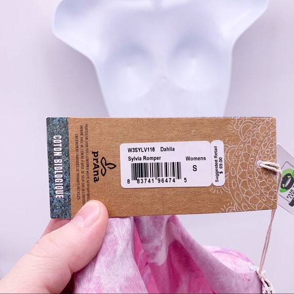 NEW Prana Sylvia Romper - Dahlia Size Small - Picture 12 of 12
